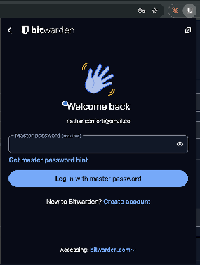 Bitwarden self-hosted environment dropdown